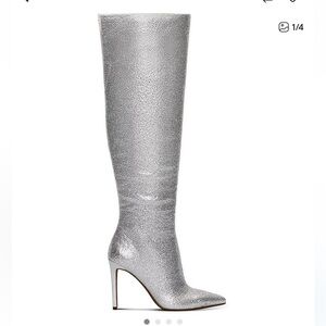 New INC International Concepts Rhinestones Women's Silver Over-the-Knee Boots